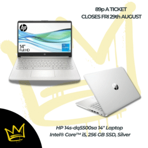 HP 14s-dq5500sa 14" Laptop - Intel® Core™ i5, 256 GB SSD, Silver