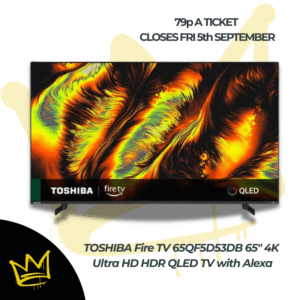 TOSHIBA Fire TV 65QF5D53DB 65" 4K Ultra HD HDR QLED TV with Alexa