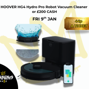 HOOVER HG4 Hydro Pro Robot Vacuum Cleaner or £200 CASH