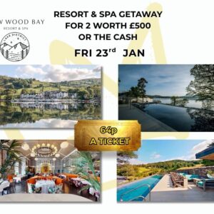 RESORT & SPA GETAWAY FOR 2 WORTH £500 OR THE CASH
