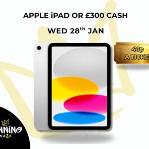 APPLE iPAD OR £300 CASH