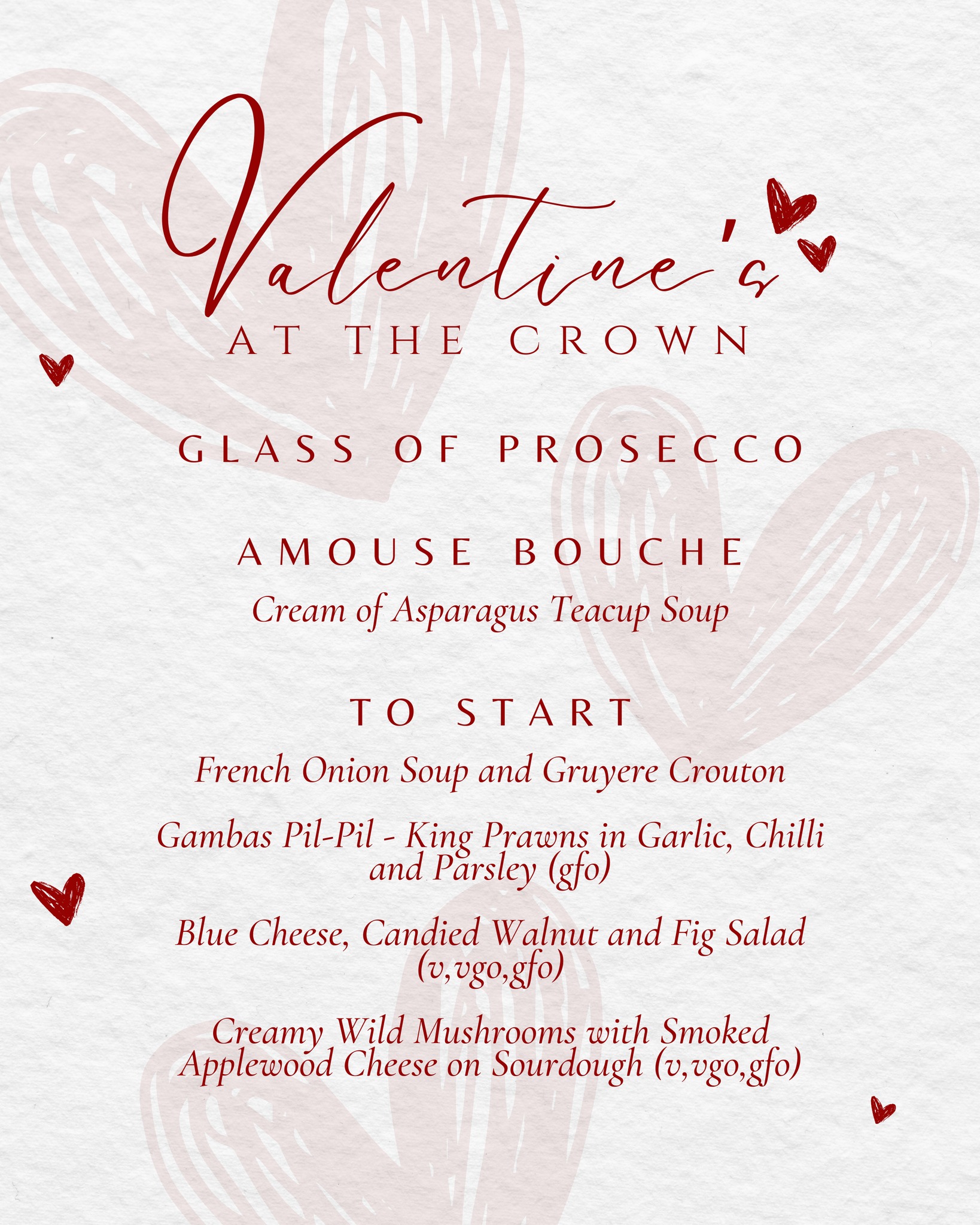 Valentine's Day Table For Two at The Crown - Hawk Green - Image 4