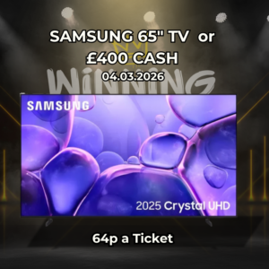 SAMSUNG 65" TV or £400 CASH
