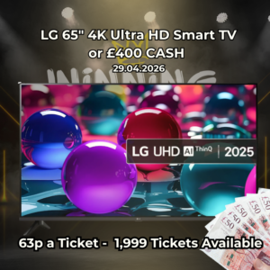 LG 65" 4K Ultra HD Smart TV  or £400 CASH