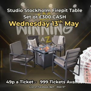 Studio Stockholm Firepit Table Set or £300 CASH
