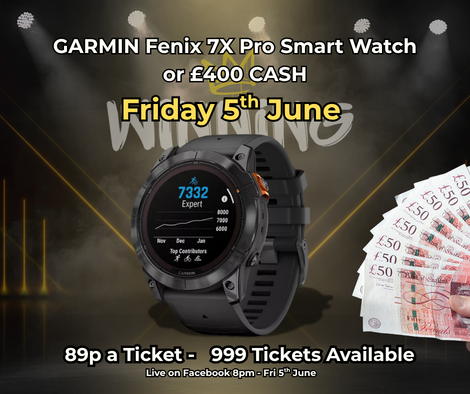 GARMIN Fenix 7X Pro Smart Watch or £400 CASH