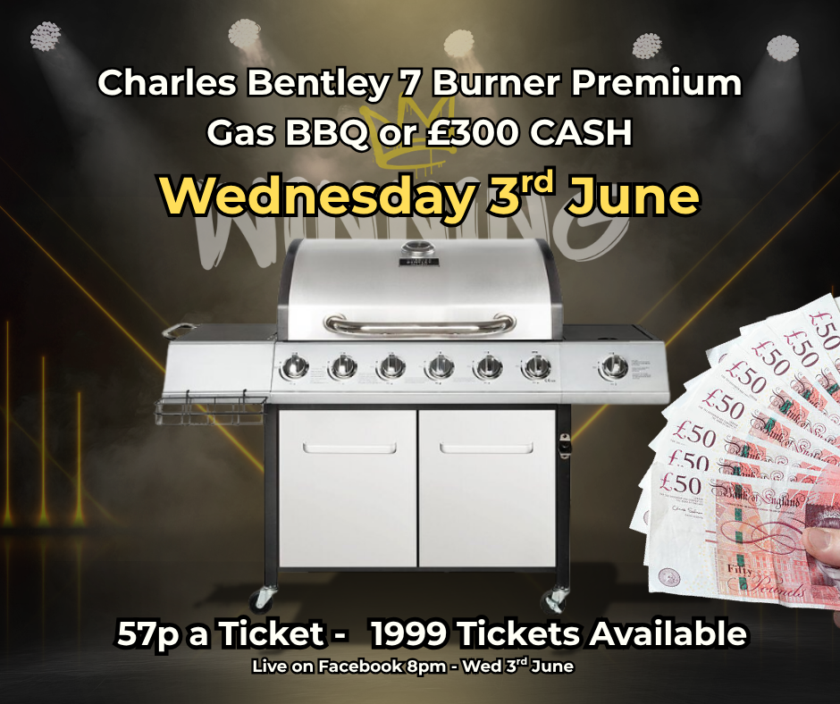 Charles Bentley 7 Burner Premium Gas BBQ or £300 CASH