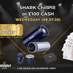 SHARK ChillPill 3-in-1 Fan, Mist & InstaChill System or £100 CASH
