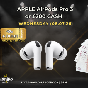 APPLE AirPods Pro 3 or £200 CASH