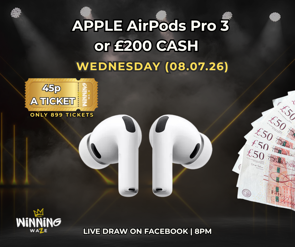 APPLE AirPods Pro 3 or £200 CASH