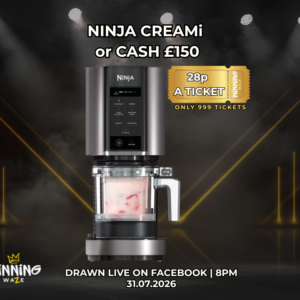 NINJA CREAMi Ice Cream & Frozen Dessert Maker or £150 CASH