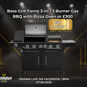 Boss Grill Forno 3-in-1 3 Burner Gas BBQ with Pizza Oven or £300 CASH