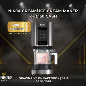 NINJA CREAMi Ice Cream & Frozen Dessert Maker or £150 CASH