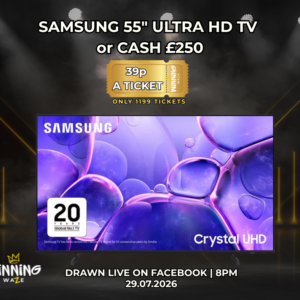 SAMSUNG 55" Crystal UHD 4K HDR Smart TV or £250