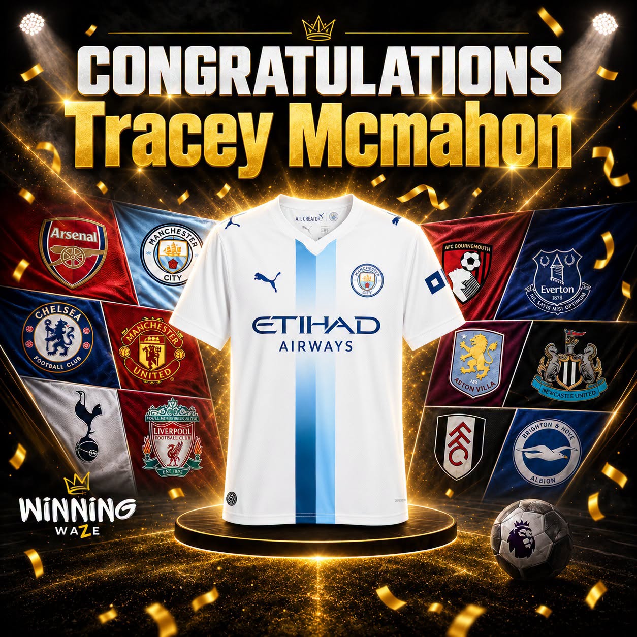 Premier League Football Shirt of your Choice or £70 CASH