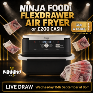 NINJA FOODi FLEXDRAWER AIR FRYER  or £200 CASH
