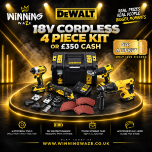 DEWALT 18V Cordless 4 Piece Kit or £350 CASH