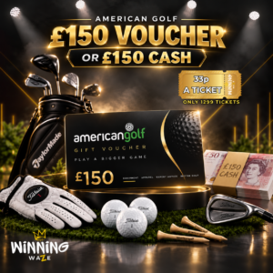 £150 American Golf Voucher or £150 CASH